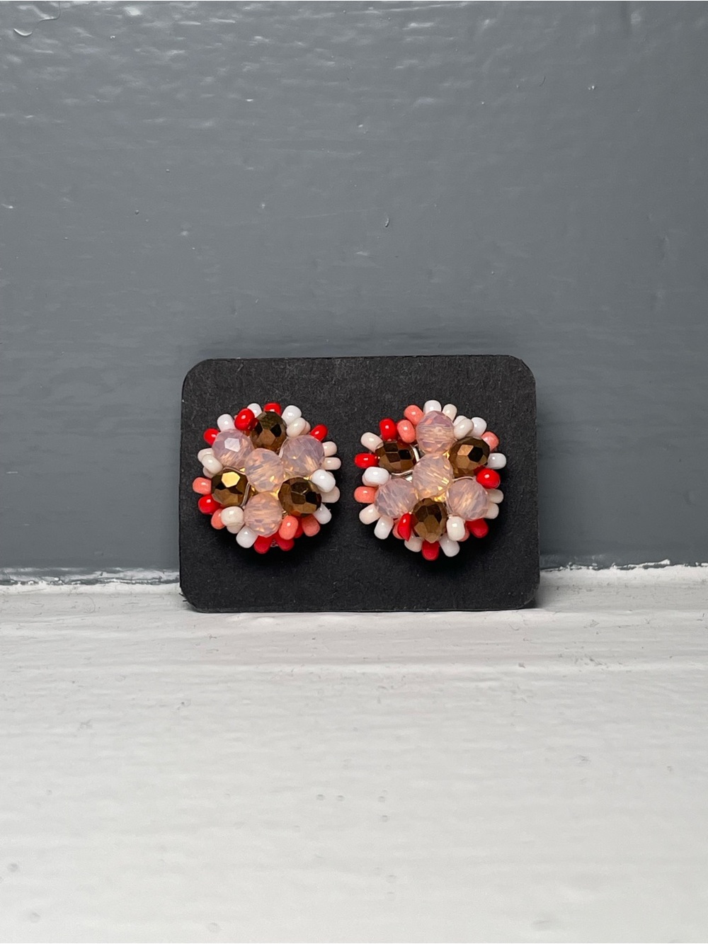 Huichol Beaded Stud Earrings